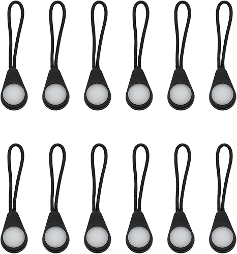 Yocimango Extensiones luminosas con cremallera luminosas para mochila que brillan en la oscuridad para montañismo al aire libre, camping, mochilas,