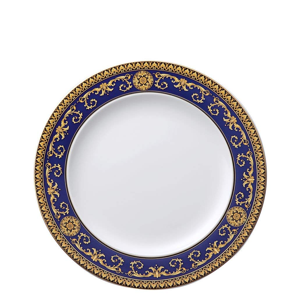 Versace Medusa Assiette Plate 28x28x2.5 cm Bleu