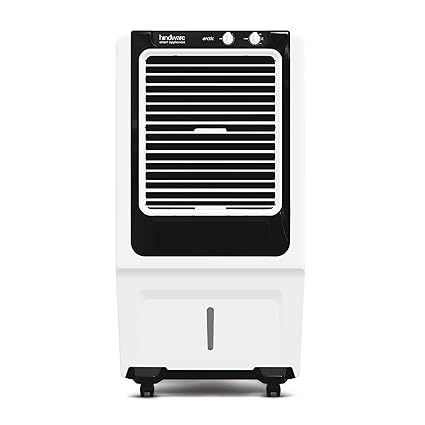 Hindware Smart Appliances Snowcrest Arctic 90 Liter Inverter Compatible Desert Air Cooler With Honeycomb Pads (Black & White)