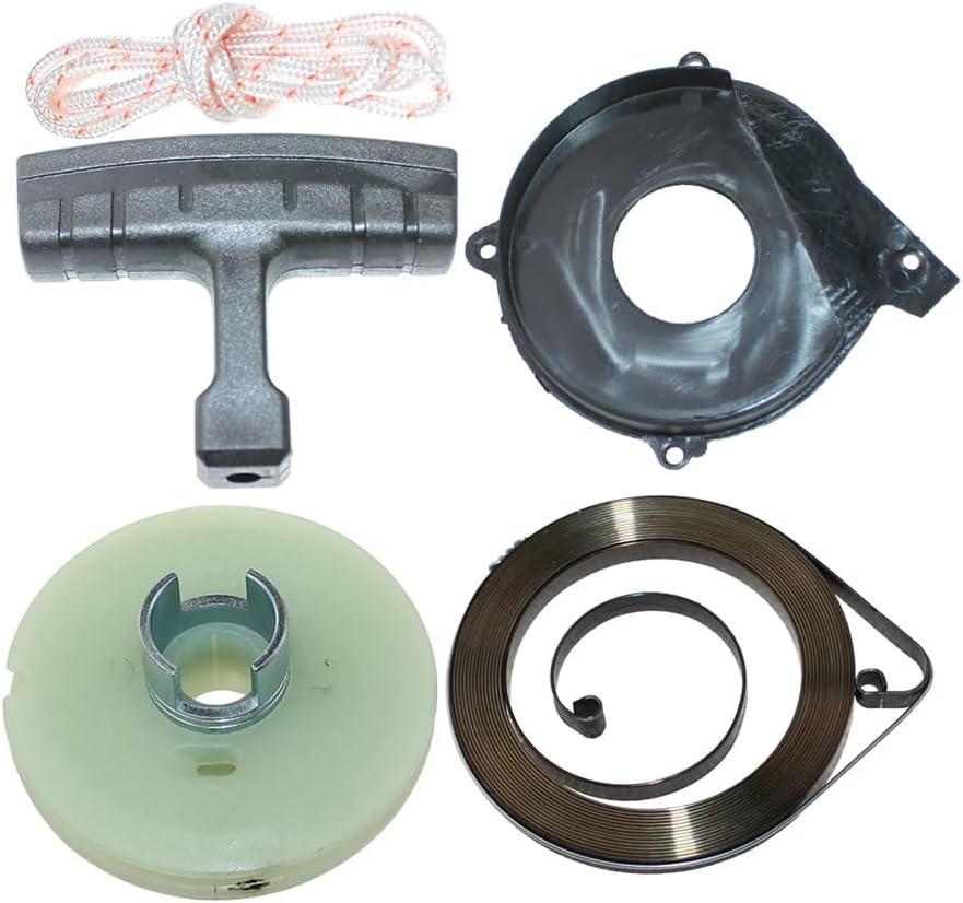 Starter Pulley Spring,Cord Fit for Jonsered 820,920,930, Fit ForOEM 503484801,503102401,503102404.