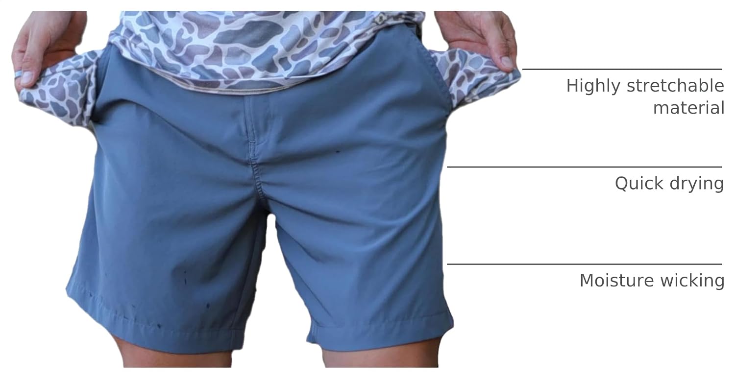 Burlebo Men’s Everyday Shorts – Lightweight Casual Shorts with Stretch Fabric and Functional Pockets image 4