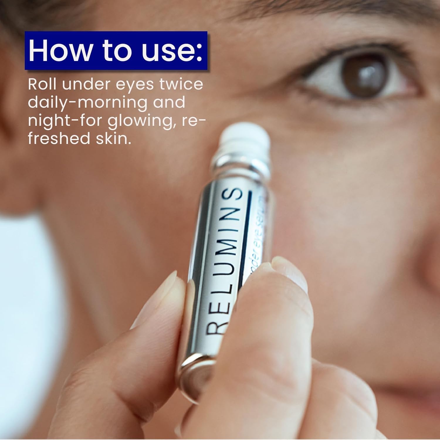 Relumins Advance White On-the-Go Rollerball Serum Set, 4-Piece Face, Eye, Lip & Skin Care Kit - Hydrating, Nourishing, Radiance-Boosting with Natural Botanical Ingredients, Ultimate Gift for Moms