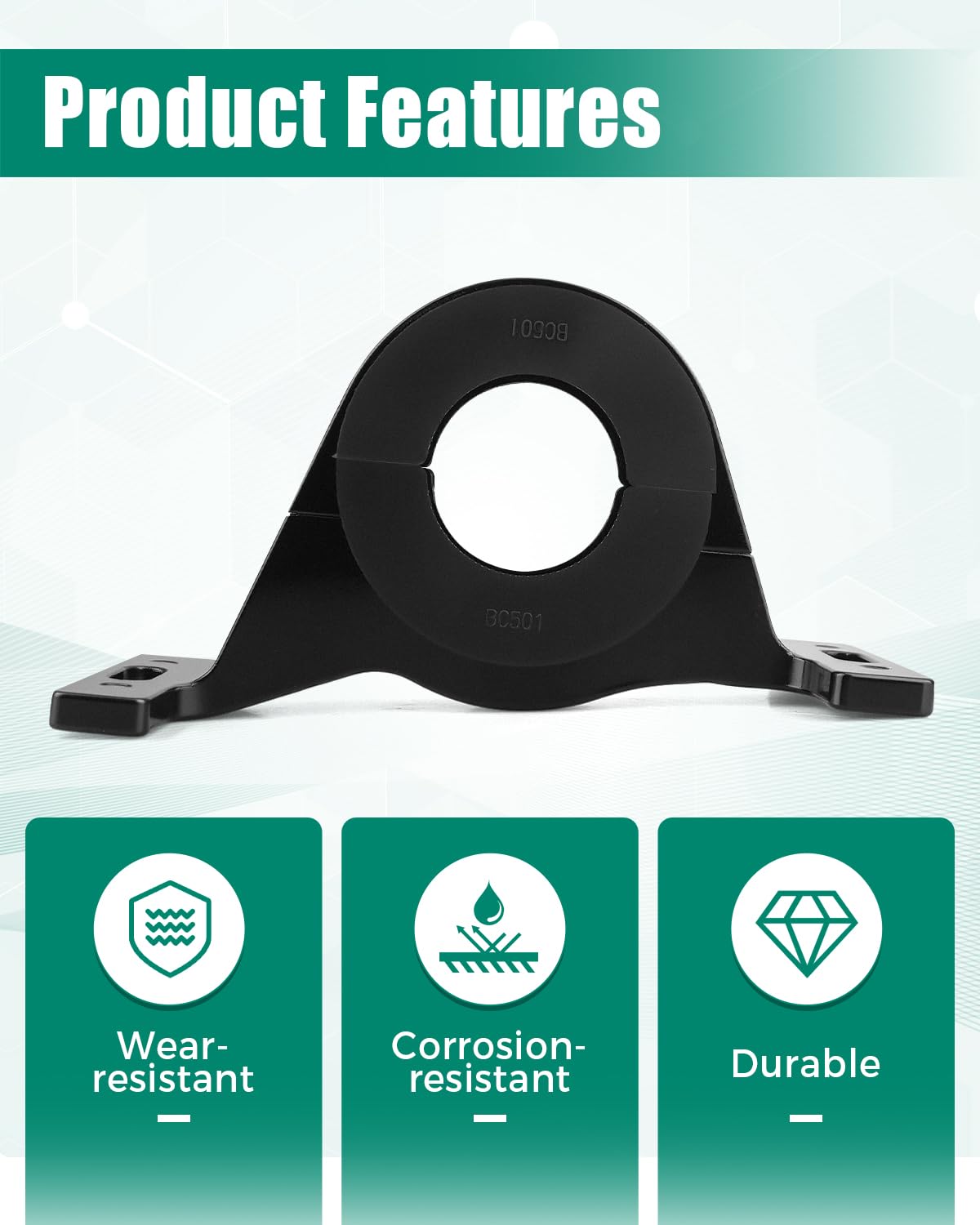 Center Bearing Support Solution Fit for Dodge Charger Challenger/Chrysler 300 Scat Pack Hellcat 394 RWD & AWD V6 & V8 All Trims, Replacement for 3180-31 986-031 52123980AD