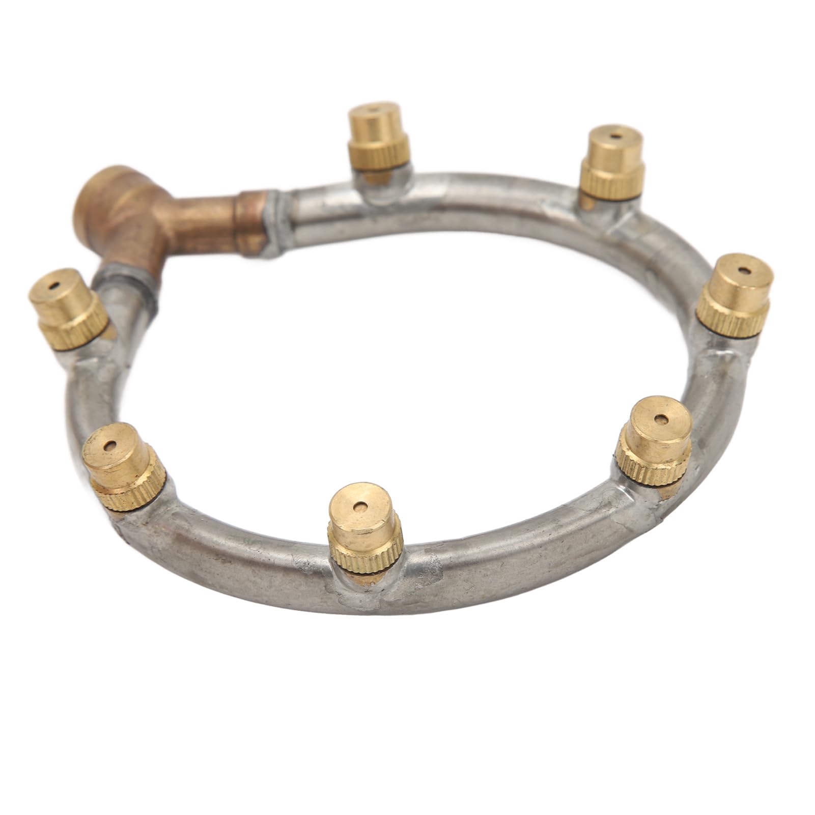 Multi Head Atomizing Nozzles, Multifunctional Atomizing Ring Nozzle Easy with Black Gasket for Garden Spraying (7 Head)