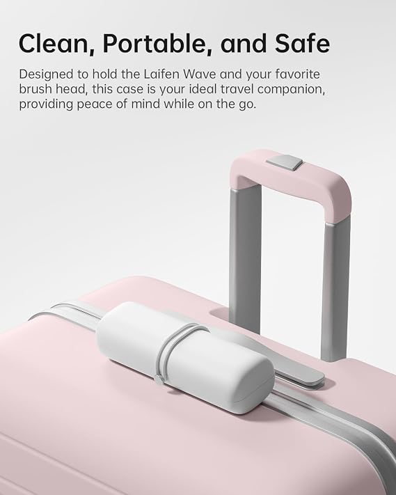 Laifen Wave Electric Toothbrush Travel Case (White), Lightweight, Hygienic, Easy-to-Clean, Compatible Only Wave Pro & Wave, Not Compatible with Wave Special | Food-Grade ABS, Drop Protection, 130g Lightweight, Easy-Clean Hygienic Interior, Not Compatible with Wave Special