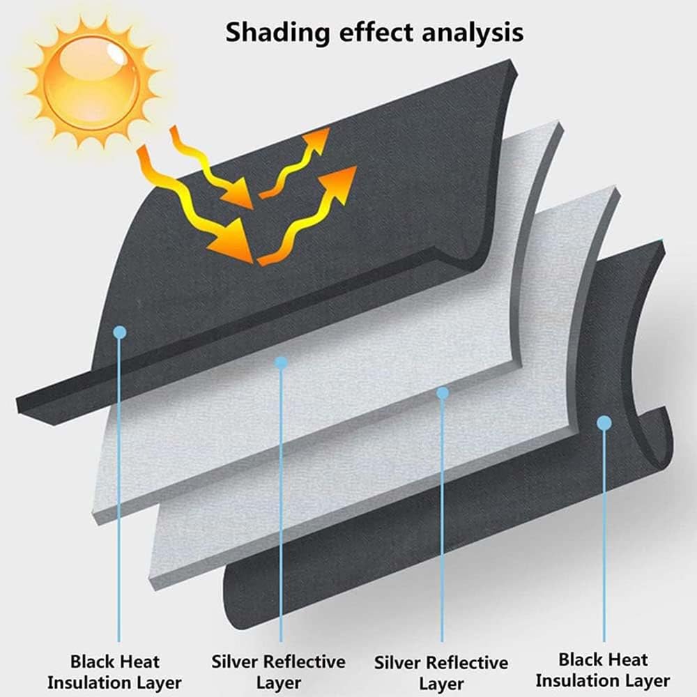 LANGBEAN Parasole Pieghevole per Hyundai Tucson 2025 2024 2023 2022, Parasole per Parabrezza Anteriore per Tucson NX4, Protezione UV Blocco Termico