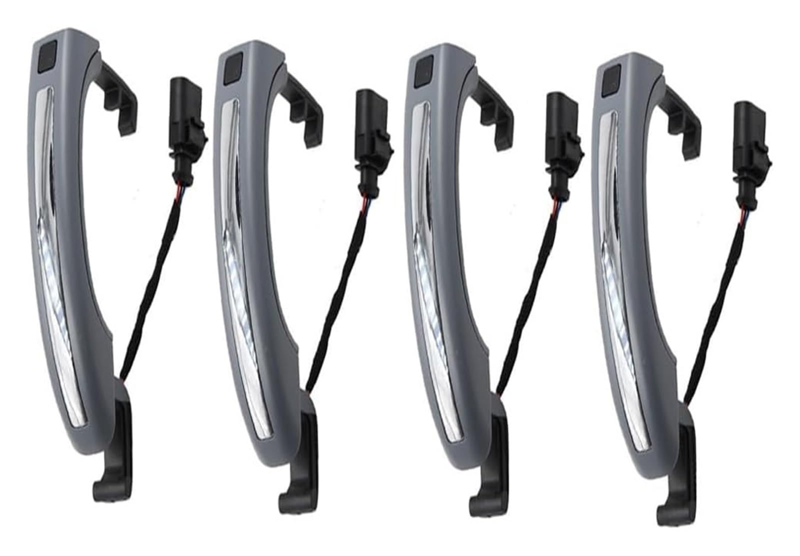 QWQTHGS Car Exterior Door Handle Cap for Q7 2007-2015 4L0837205A 4L0837205B 4L0837207A 4Pcs Smart Sensor Exterior Door Handle(4pcs New)