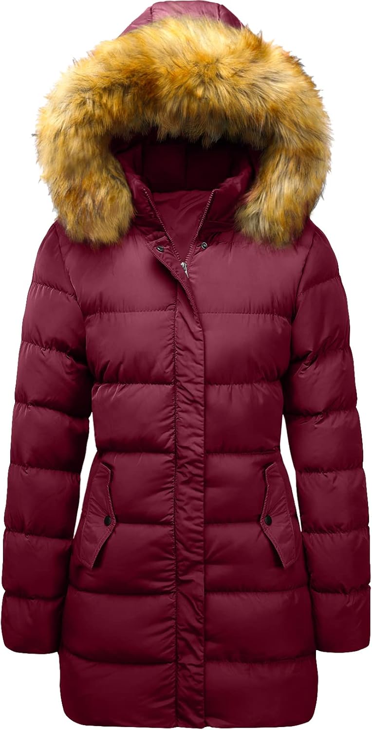 Szory Women’s Winter Down Thicken Jacket Puffer Parka Coat with Removable Fur Hood Szory Women’s Winter Down Thicken Jacket Puffer Parka Coat with Removable Fur Hood
