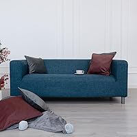 Vista 9 de TLYESD Funda de sofá Klippan de repuesto para funda de sofá IKEA Klippan, funda de sofá Klippan, solo funda (Gris Oscuro)