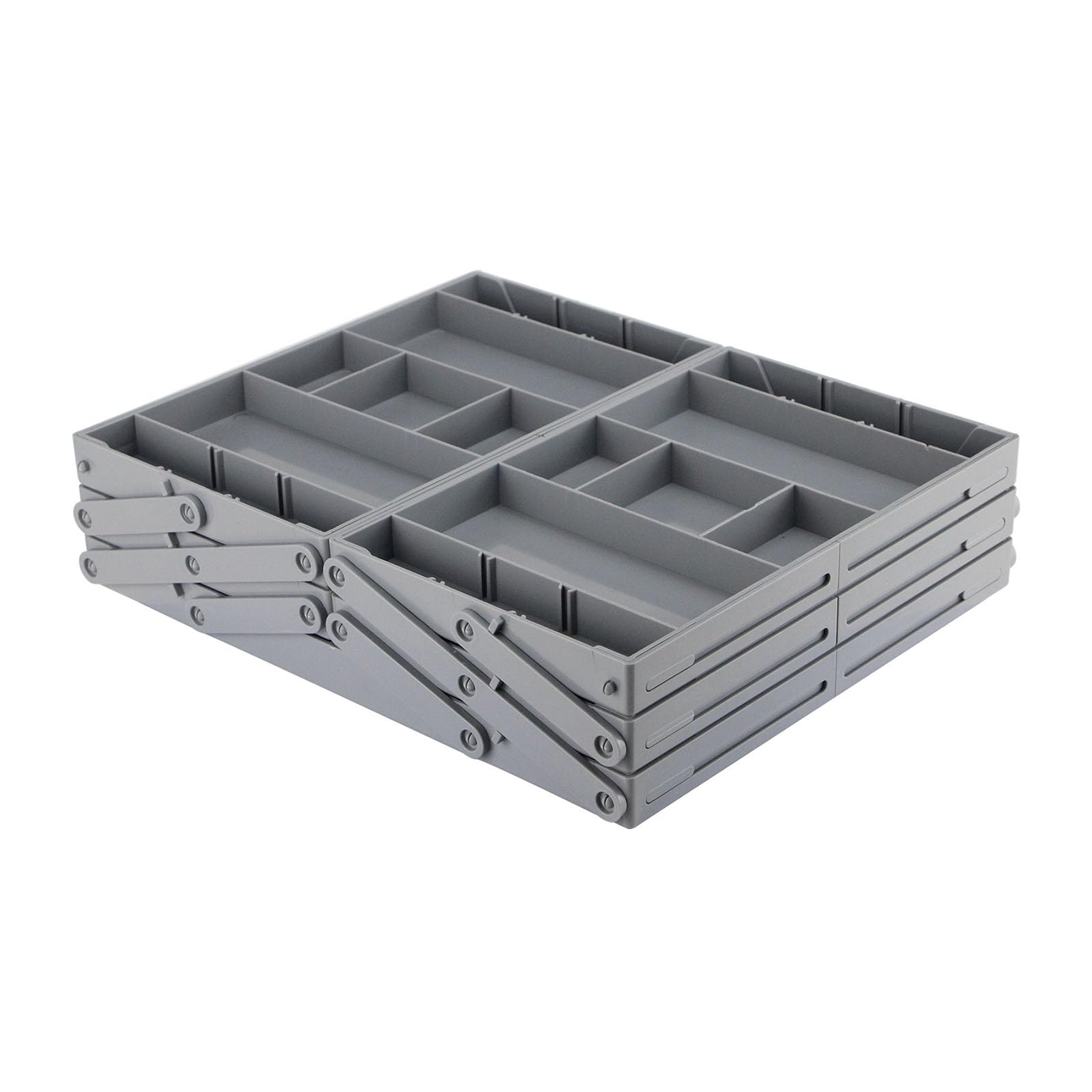 CUNZJIA 3 Layer Expandable Drawer Tray for Jewelry Cosmetics Featuring Adjustable Dividers and Construction