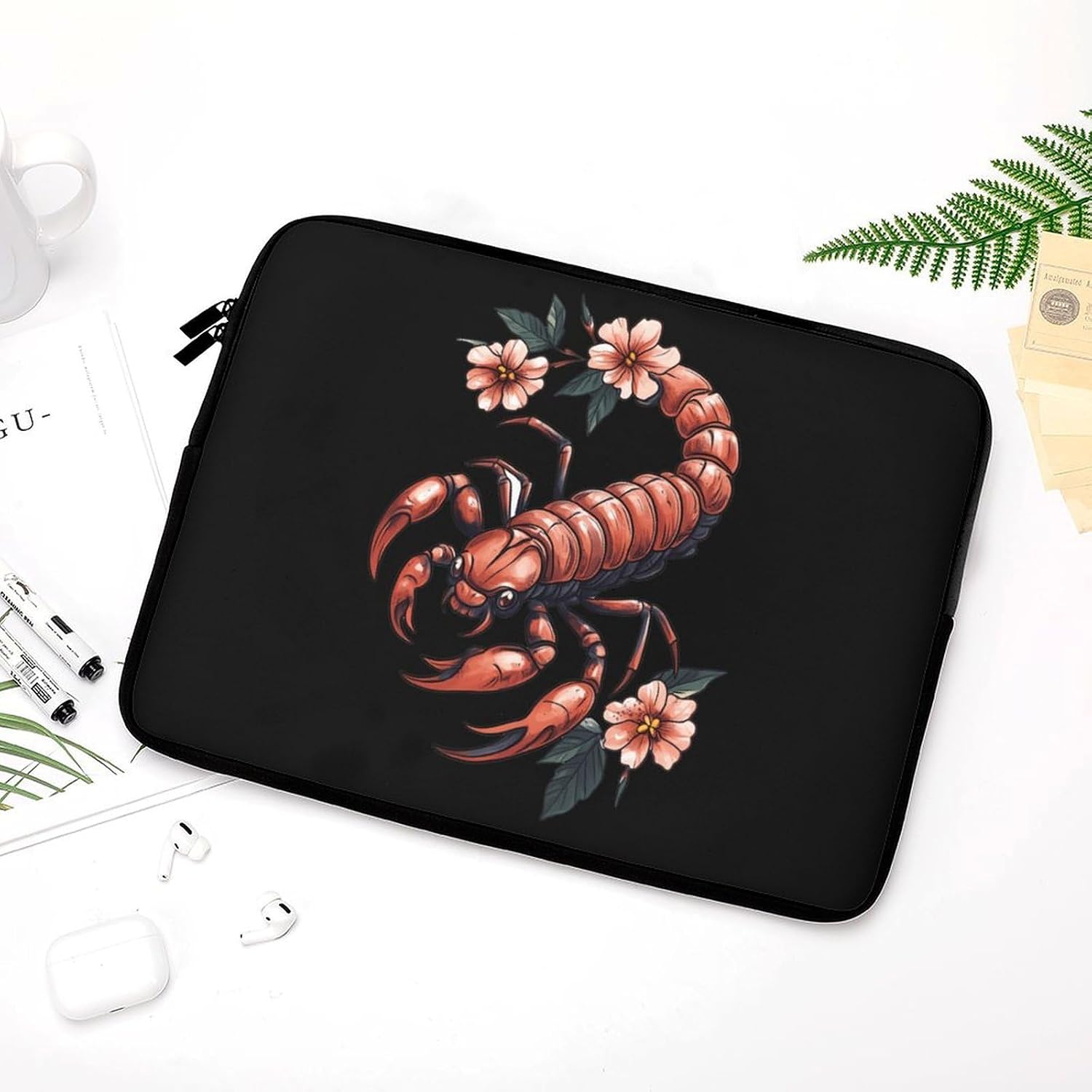 Tattoo Scorpion Laptop Sleeve Lightweight Computer Sleeve Briefcase Carrying Case