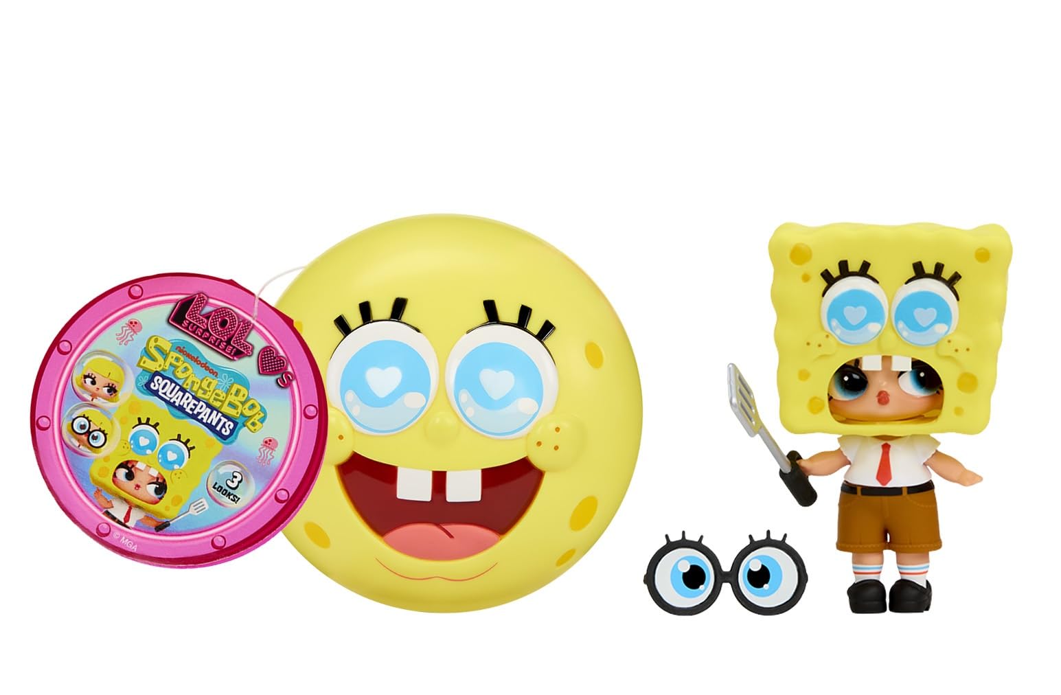 L.O.L. Surprise! Loves SpongeBob Kanciastoporty – lalki kolekcjonerskie, 6 stylów
