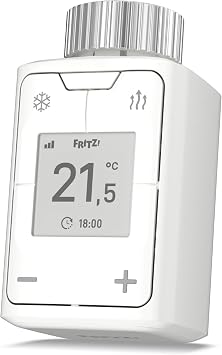 AVM Fritz!DECT 302 International Intelligent Radiator Thermostat, Energy Saving, for All Standard Radiator Valves and for the Fritz!Box Local Network with DECT Base