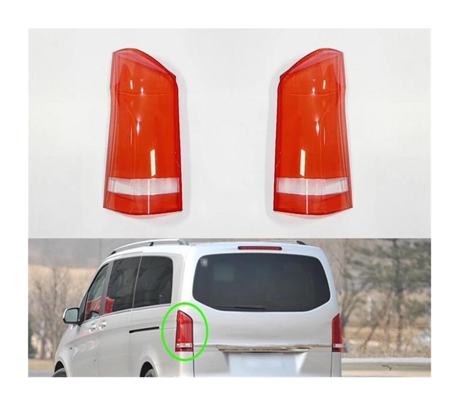 PARA V-Class PARA Vito 2016 - 2021 Luz Trasera Coche Carcasa Luces Freno