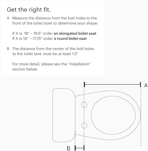 Miniatura 7 de Asiento para inodoro o bidé Brondell Swash 1200, color blanco con doble boquilla de acero inoxidable, agua caliente continua, configuración