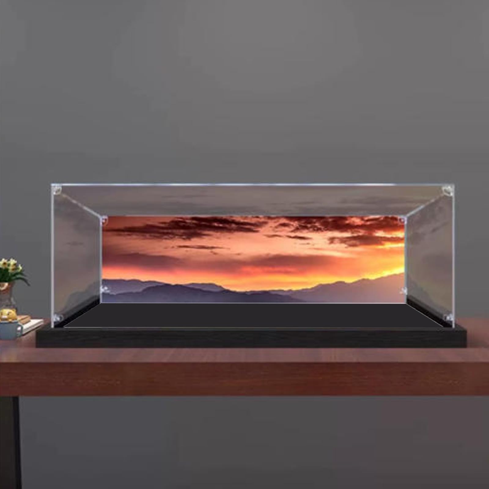 Acrylic Display Case Compatible with Lego 42169 Formula Racing Model, Dustproof Transparent Storage Box, Compatible with Lego 42169 (Model Not Included) (Background)
