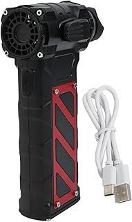 Soplador de aire multifuncional ideal para teclado, interior de coche y tareas industriales de limpieza de polvo (negro)