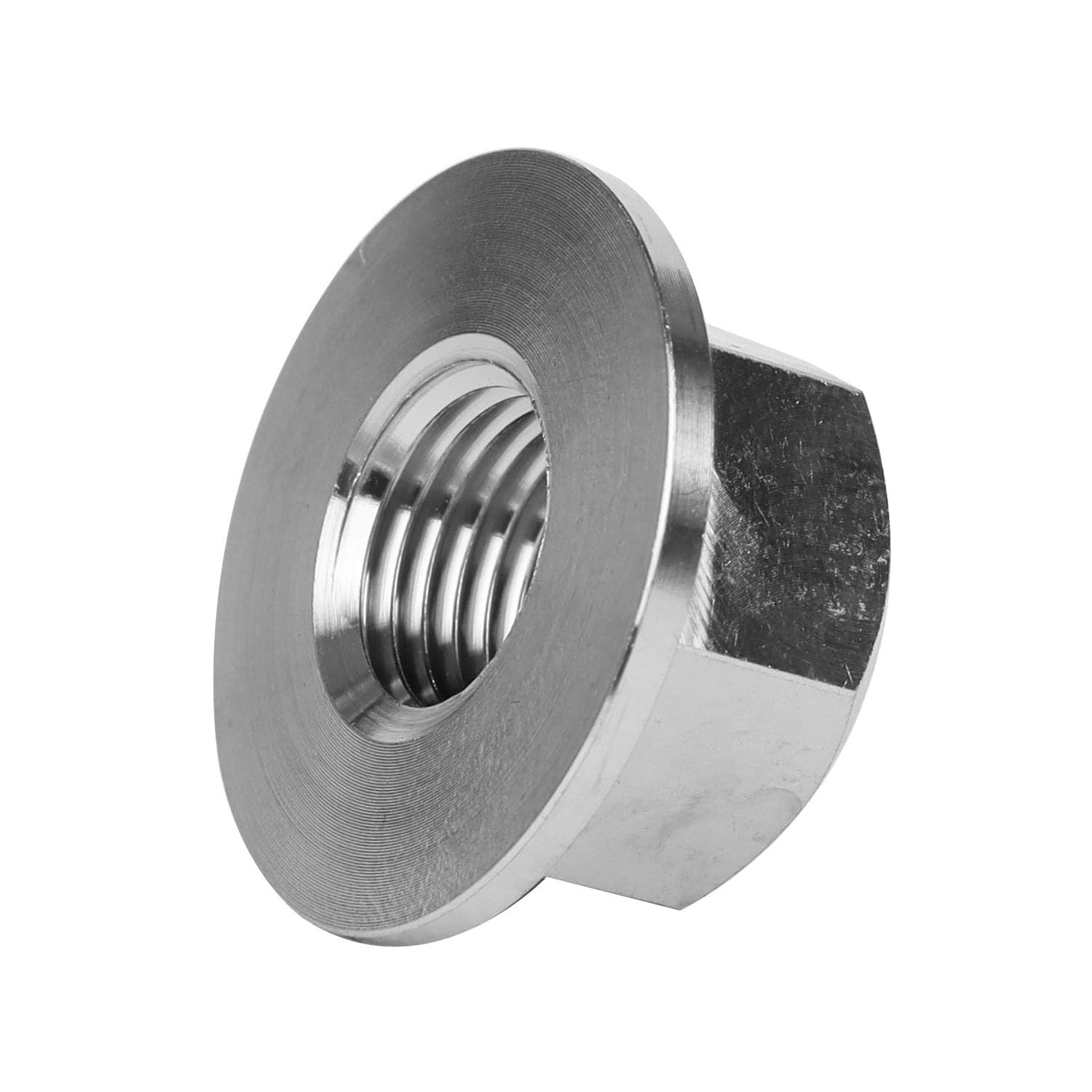 6PCS Titanium DIN6923 M5 M6 M8 M10 M12 M14 Hex Flange Nuts (M12 Pitch 1.25mm)