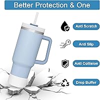 Vista 4 de Funda de repuesto para bota de popote compatible con vaso Stanley de 40 onzas y 30 onzas