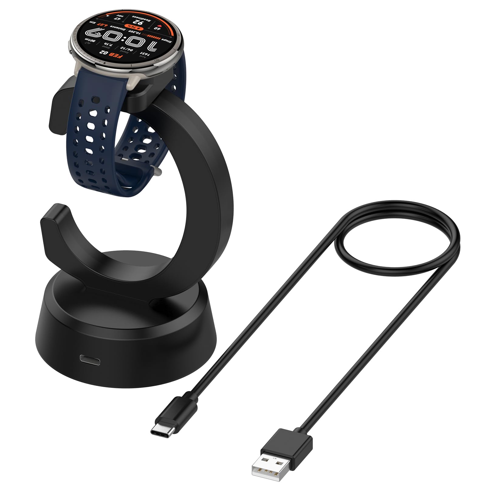 Caricabatterie per Amazfit Bip 6/Active 2/Active 2 Square
