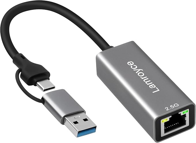 Amazon.com: USB 3.0 to Ethernet Adapter 2.5G, USB C 3.1 to RJ45 2 ...