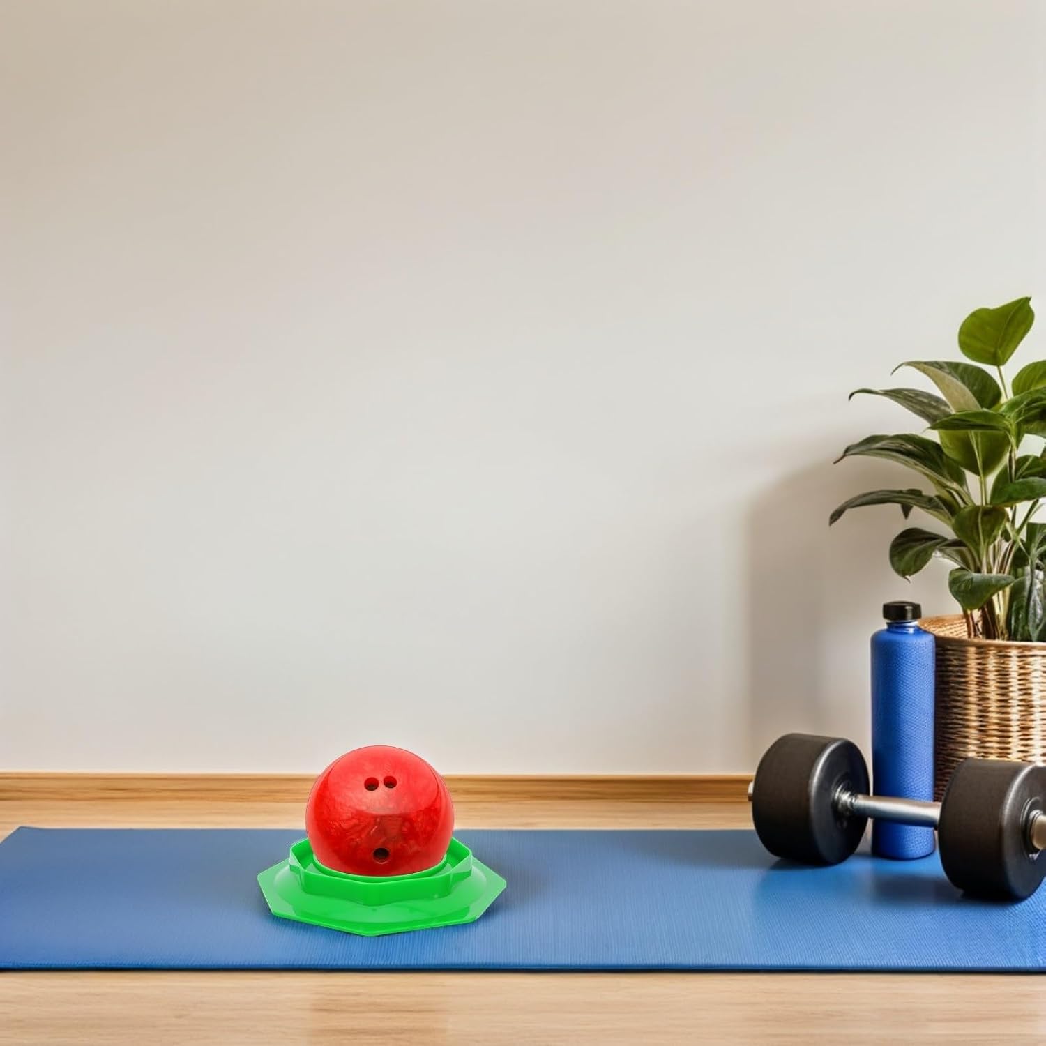 Bowling Ball Sanding Pad Holder with Non-Slip Base, Green Sandpaper Support Tool for Bowling Ball Surface Maintenance and Polishing Accessories