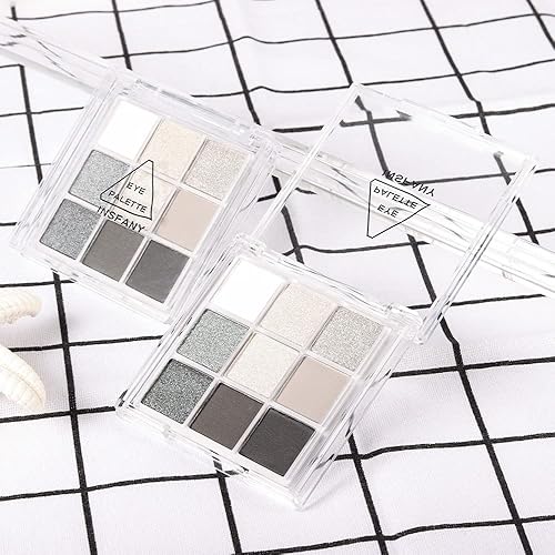 Miniatura 8 de KARNAR Paleta de sombra de ojos para ojos de 16 colores de brillo rosa mate rojo rubor naranja melocotón sombra de ojos paleta de maquillaje