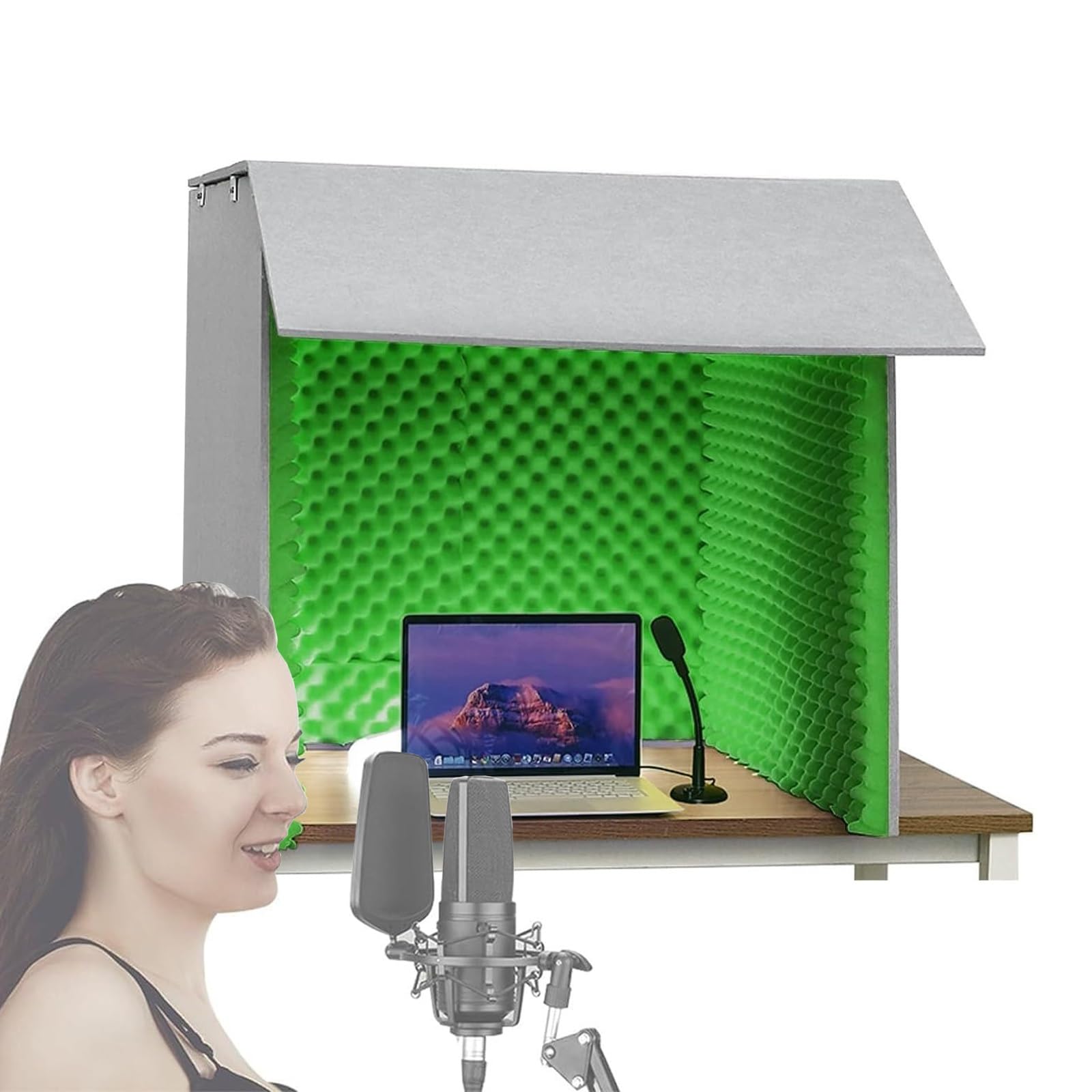 Amazon | 防音 卓上 吸音ボックス、防音ブース・防音ボックス・簡易 