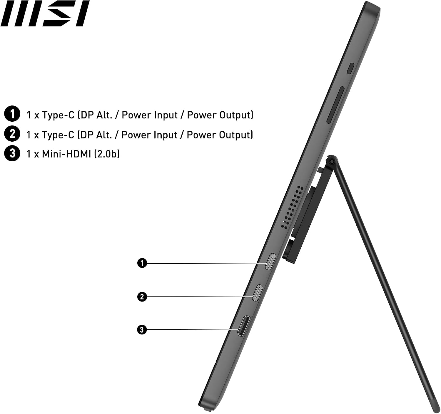 PRO MP161 E2 15.6 Inch Full HD Portable Monitor - 1920 x 1080 IPS Panel, 60Hz (9S… thumbnail 7