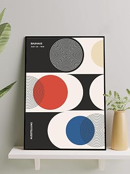 Postermanya Bauhaus Ausstellung, Sergi, Bauhaus Sanat . Sanatsal  er eveli Tablo -  er eveli Poster