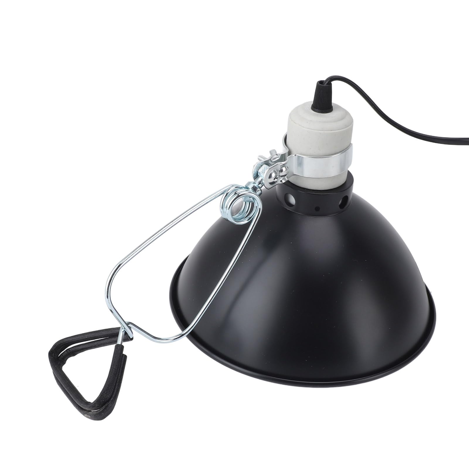 Hztyyier Paralume Riscaldante per Rettili 300W Luce UVA UVB per Lucertole Tartarughe Serpenti Realizzato in Alluminio e Acciaio Inossidabile (Spina europea 220 V)