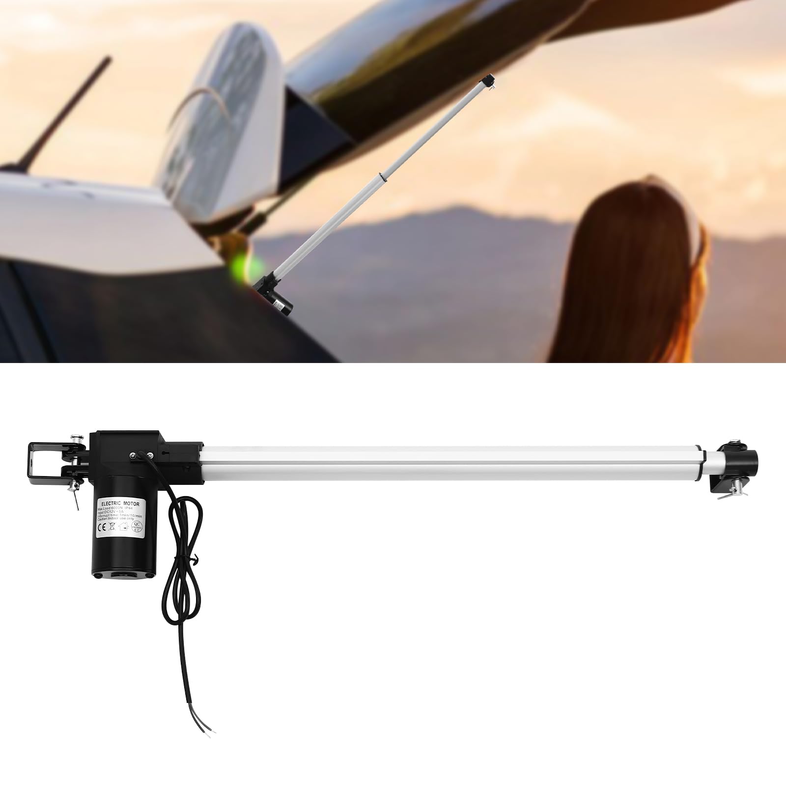 Elektrozylinder 12V 6000N, 500mm Hub Linearantrieb für Schwerlast