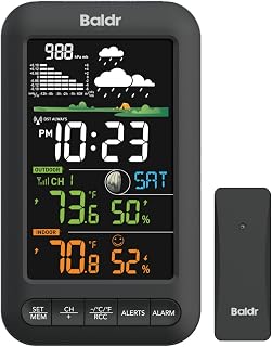 BALDR Wireless Indoor Outdoor Thermometer Weather Station Remote Sensor