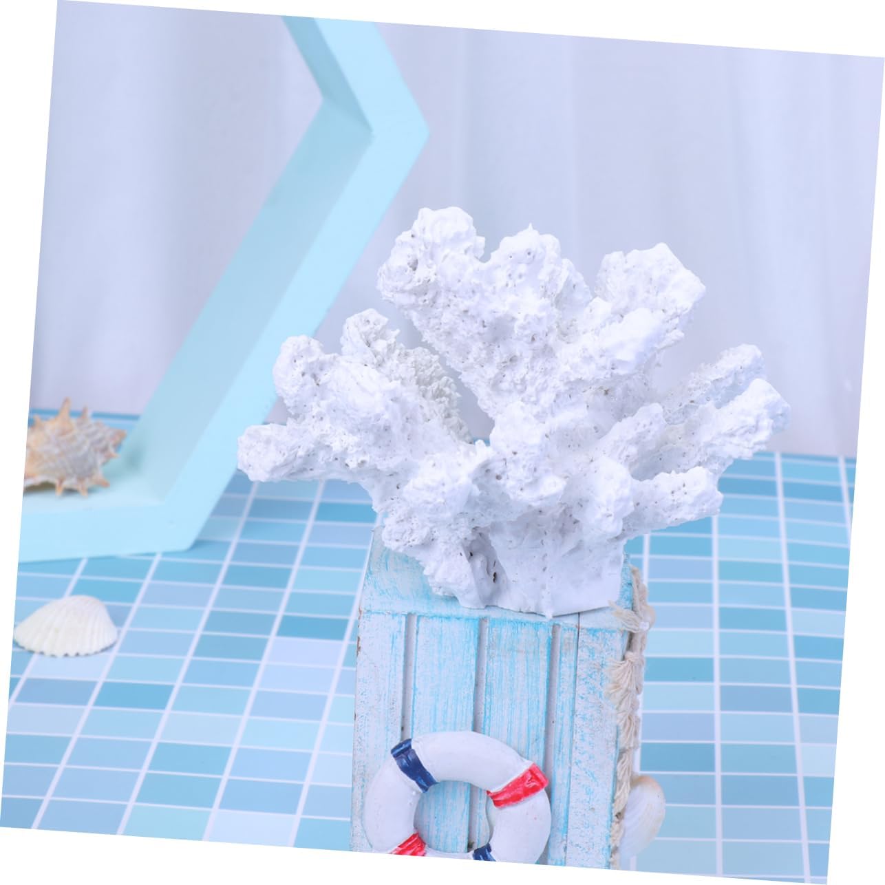 DOITOOL White Aquarium Decor 3 Pcs Ornament Faux Plants Mediterranean Household Decoration Crafts False Coral Sculpture Aquarium Coral