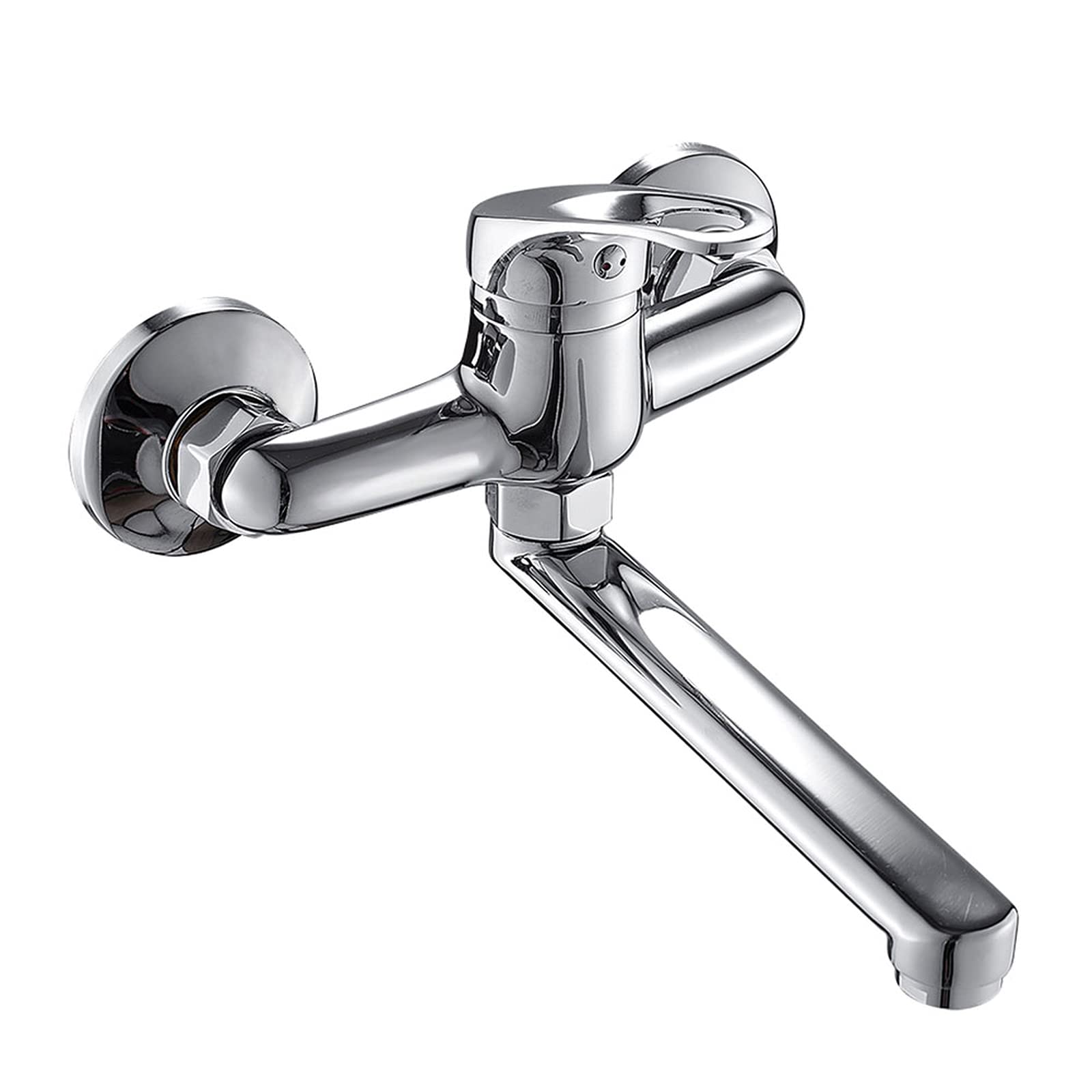 Kitchen Faucet Mixers Wall Mounted Single Handle Mixer Tap Sink Rotation Hot Cold Water Mop Pool Basin