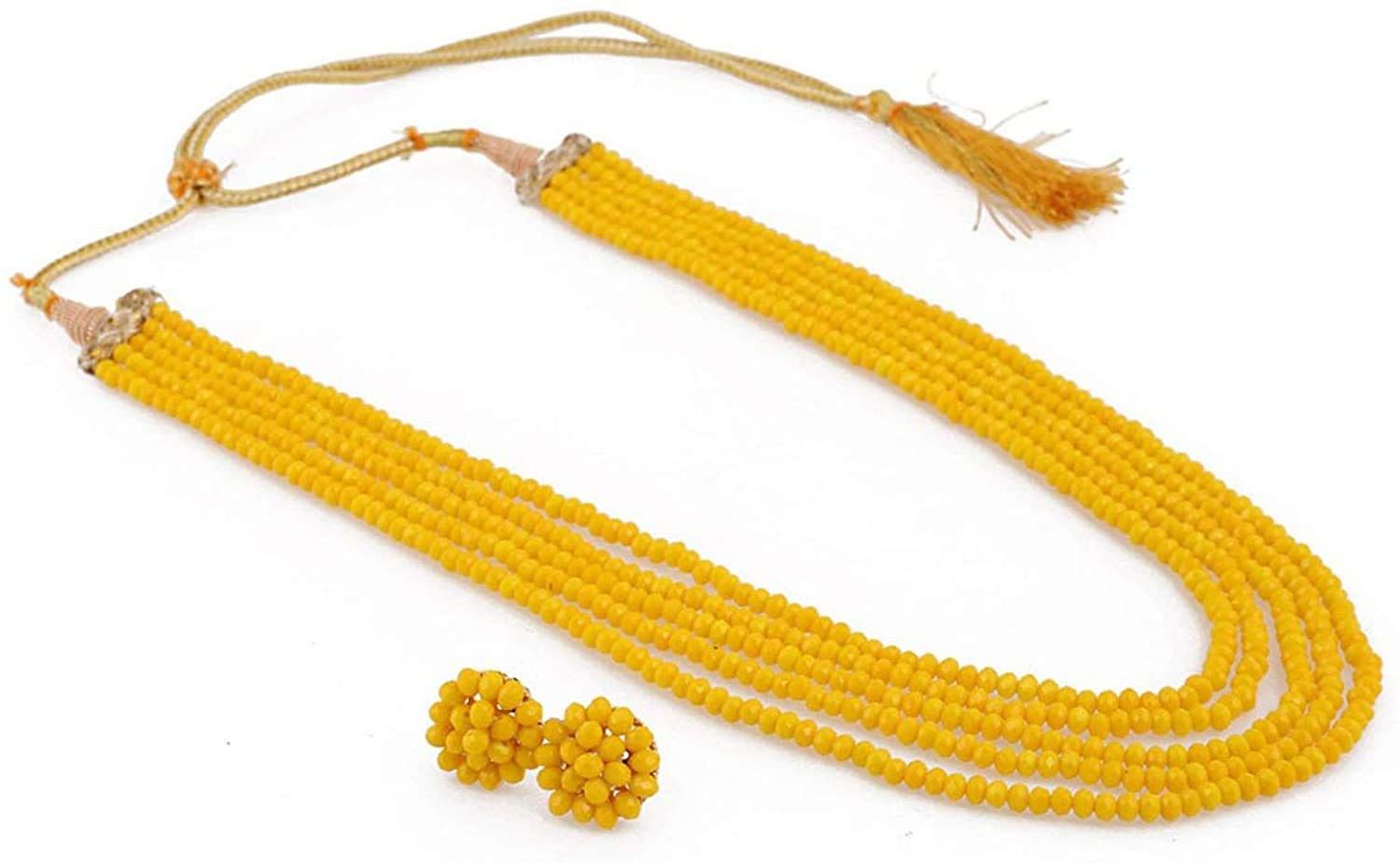 See full amazon price history chart for Ratanshala - Semi Precious Gemstone Yellow Crystal Beads 5 Layer Necklace with Stud Earring Multi Strand Yellow Colour 16" Mala for Girl and Women Fashion Jewellery Ratanshala - Semi Precious Gemstone Yellow Crystal Beads 5 Layer Necklace with Stud Earring Multi Strand Yellow Colour 16" Mala for Girl and Women Fashion Jewellery (B091FS1V5Q) Amazon Price History, Amazon Price Tracker