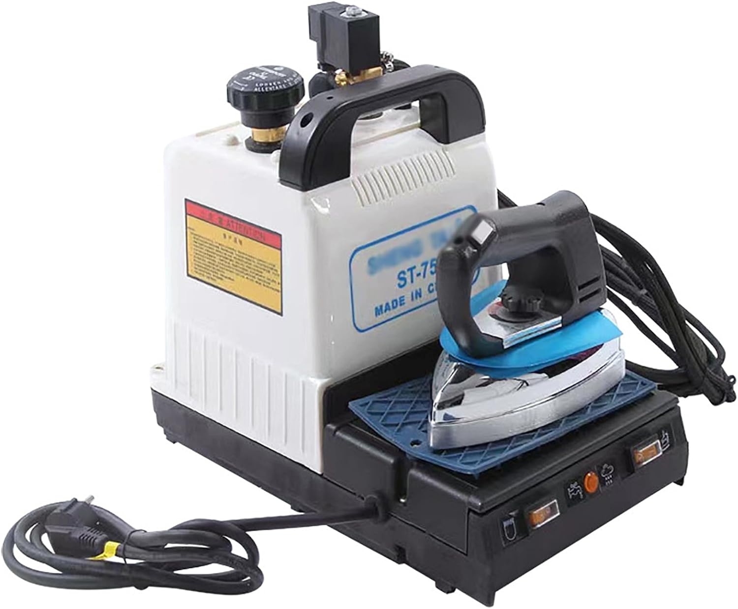 1600W Electric Industrial Steam Iron, Professional Ironing Station,with Pressure Gauge,Adjustable Iron Temperature, for Dry Cleaner