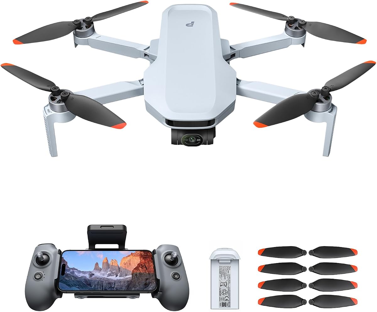 Potensic ATOM 2 Drone GPS Gimbal de 3 ejes 8K, kit estándar con 1 juego adicional de hélices