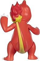 Vista 6 de Pokemon Figura de batalla Arcanine, Charmeleon y Cyndaquil exclusiva de 3 pulgadas, paquete de 2
