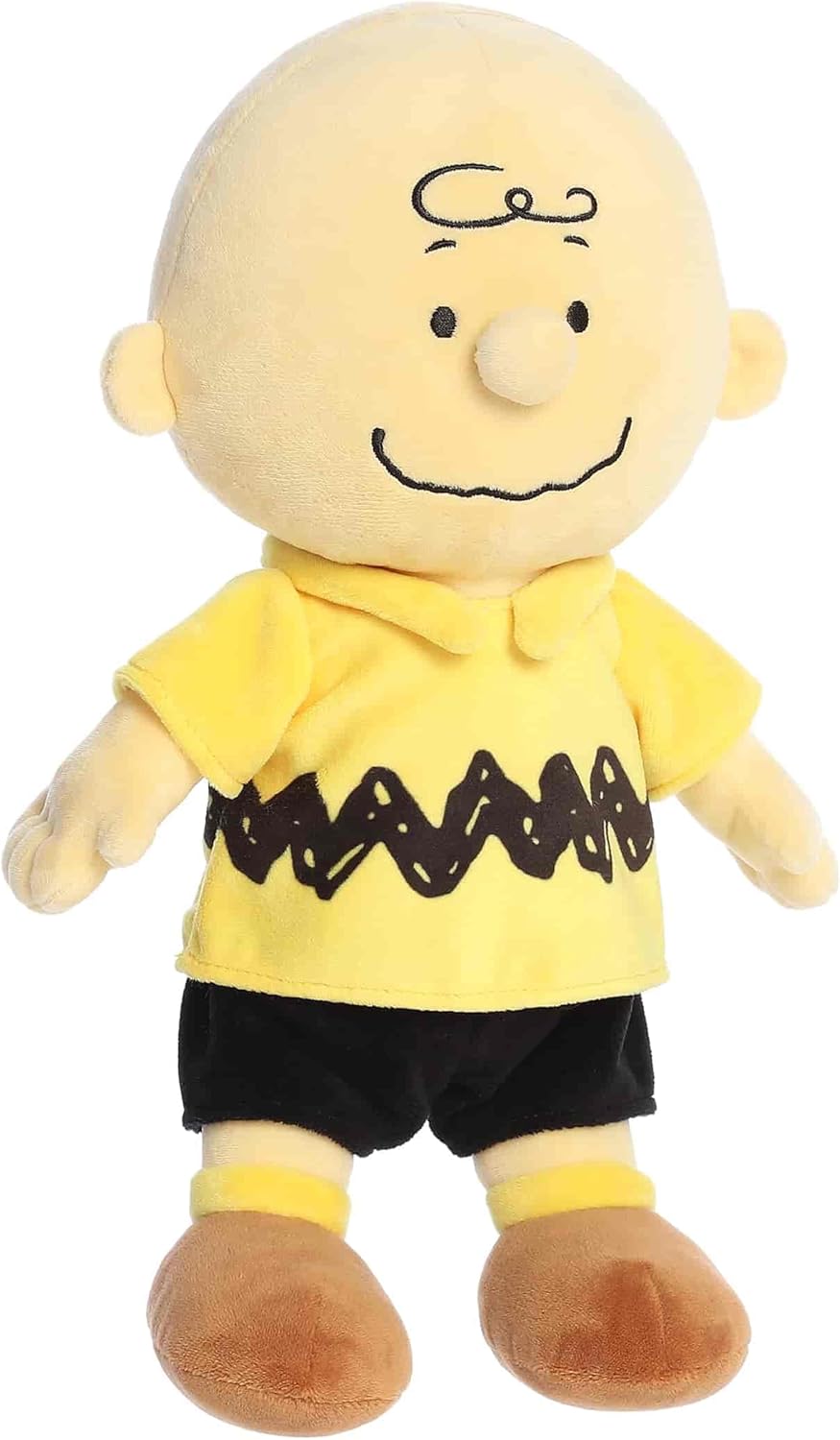 Aurora® Adorable Peanuts® Charlie Brown Stuffed Animal - Officially Licensed Toys for All Snoopy Fans - Nostalgic Gift for Adults and Birthday Celebrations - Multicolor 13 Inches