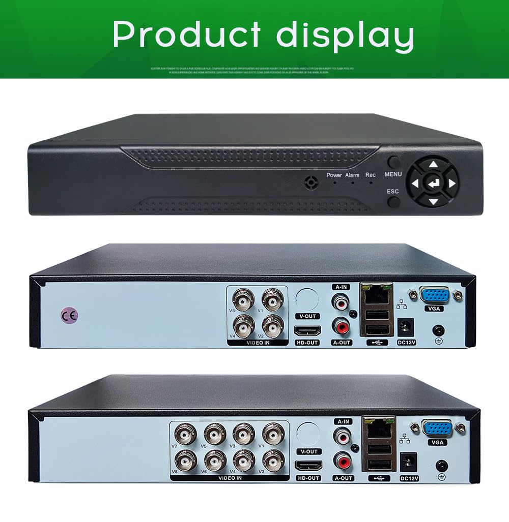 BW 8CH H.264 CIF Enregistreur vidéo DVR sans disque dur