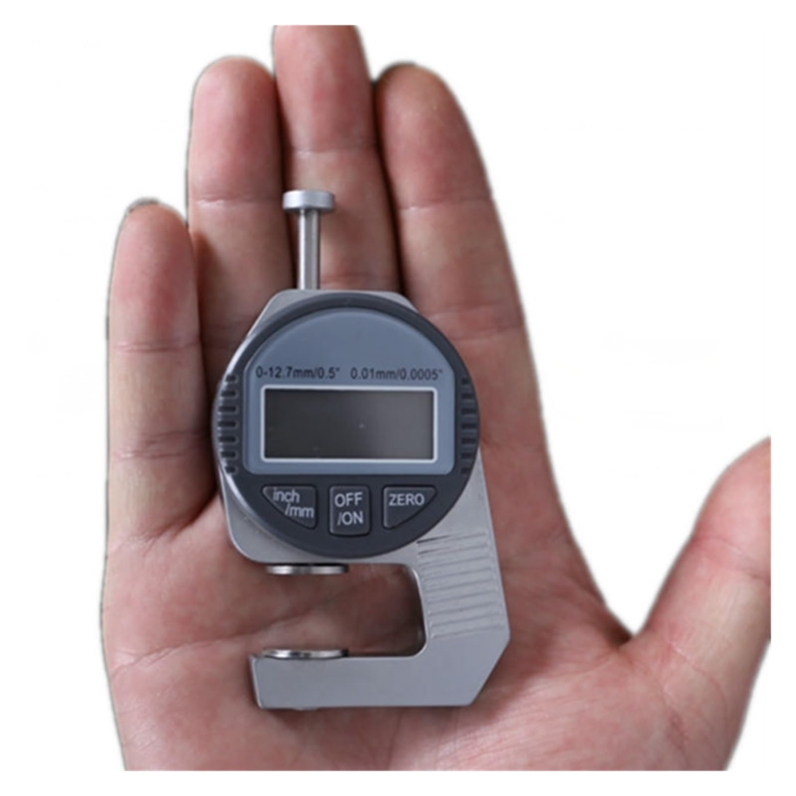 Mini 0.01mm Cyfrowy Miernik Grubości 0-10mm Duży LCD Elektroniczny Wskaźnik Zegarowy Gąbka Narzędzie Do Pomiaru