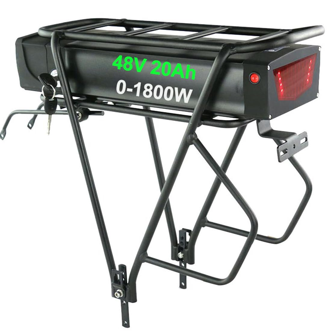 Batterie Hailong 48V 20Ah Pour Vélo électrique - Lot Complet Avec Chargeur, Pour Porte-bagages
