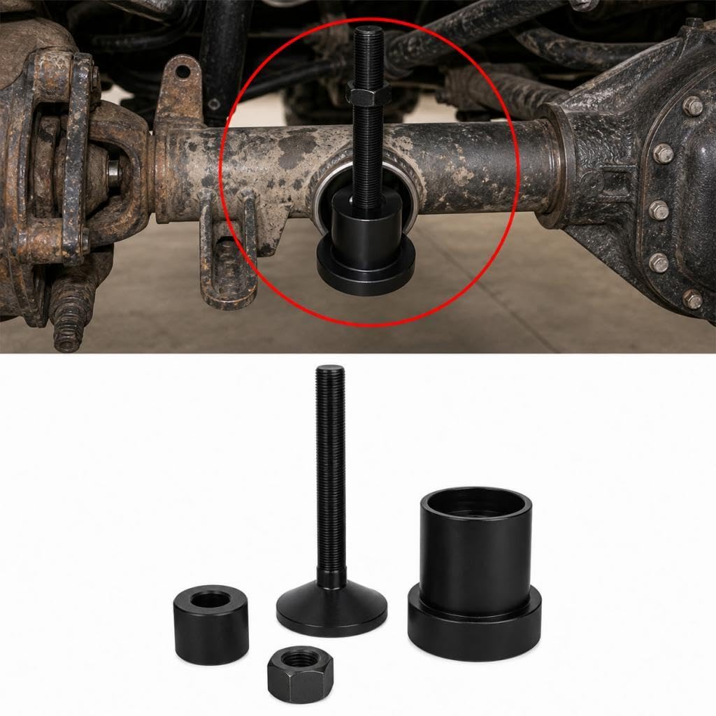 Harilla Attrezzo per l'installazione della guarnizione laterale dell'asse interno, ricambi, attrezzo automobilistico portatile e robusto, installatore, Nero