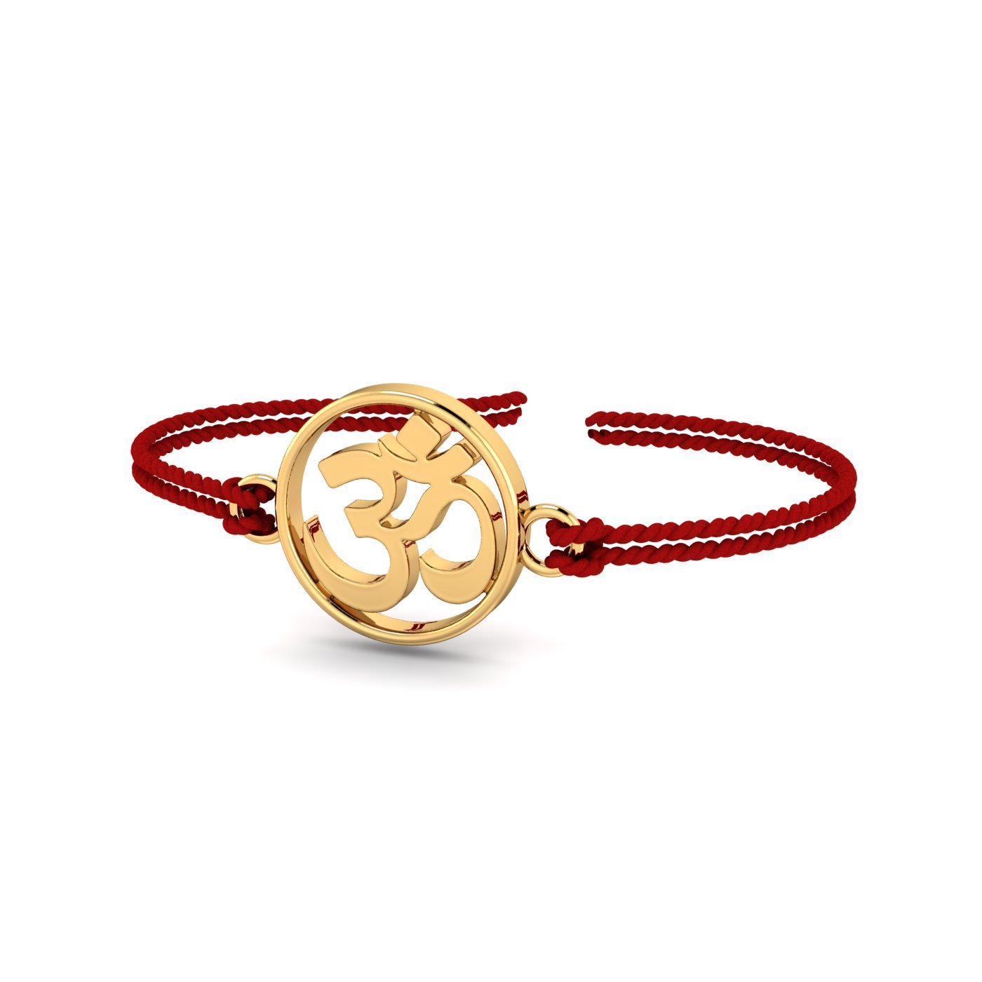 18K The Aum Om Gold Rakhi for Brother Raksha Bandhan Thread Gift Roli Chawal Premium-image-33