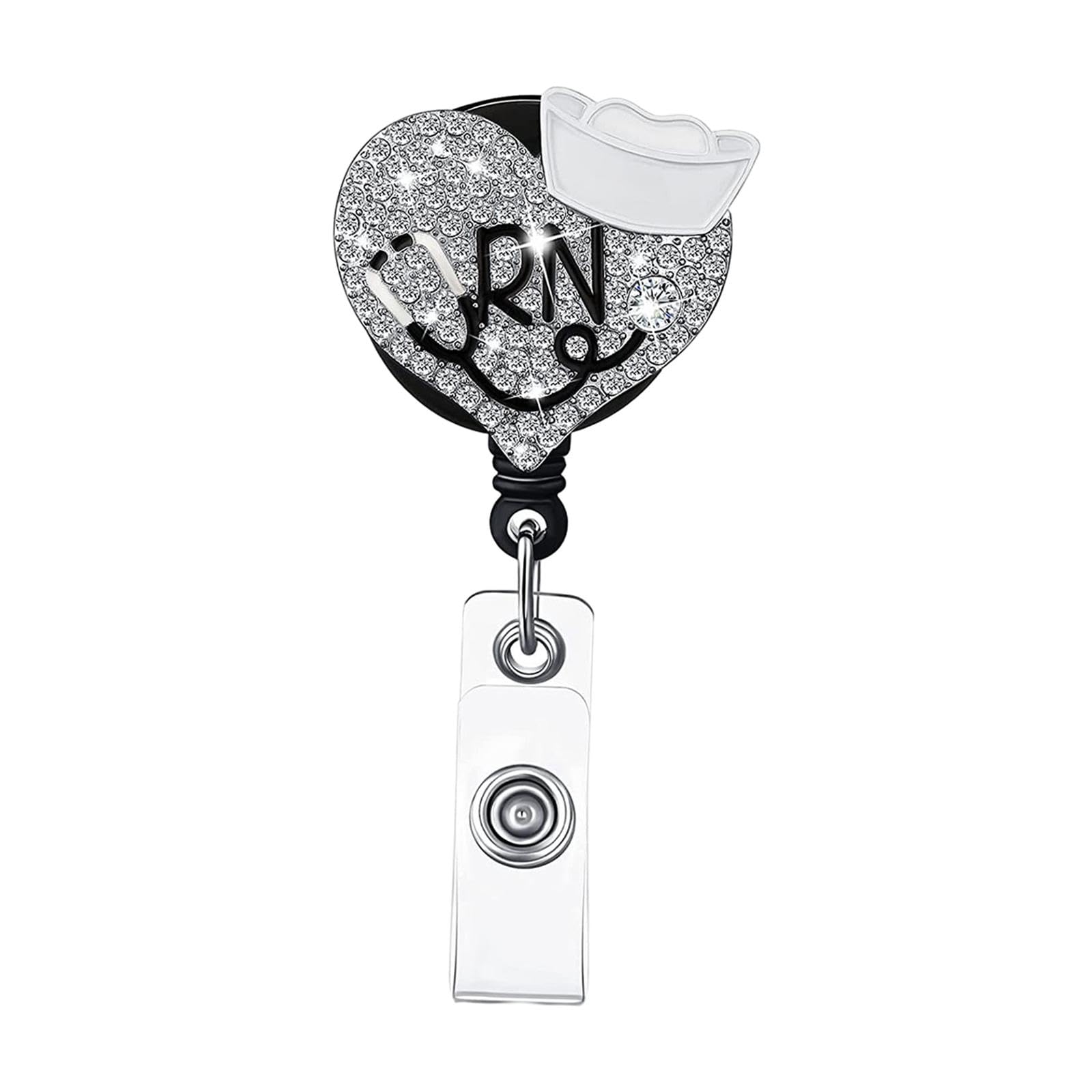 ZOOMELLA ID Card Reel Cute Nurse Badge Holder for Hospital Office Worker Nurses Women Style B|ID & Document Holders|Clothing Shoes & Accessories-image-45