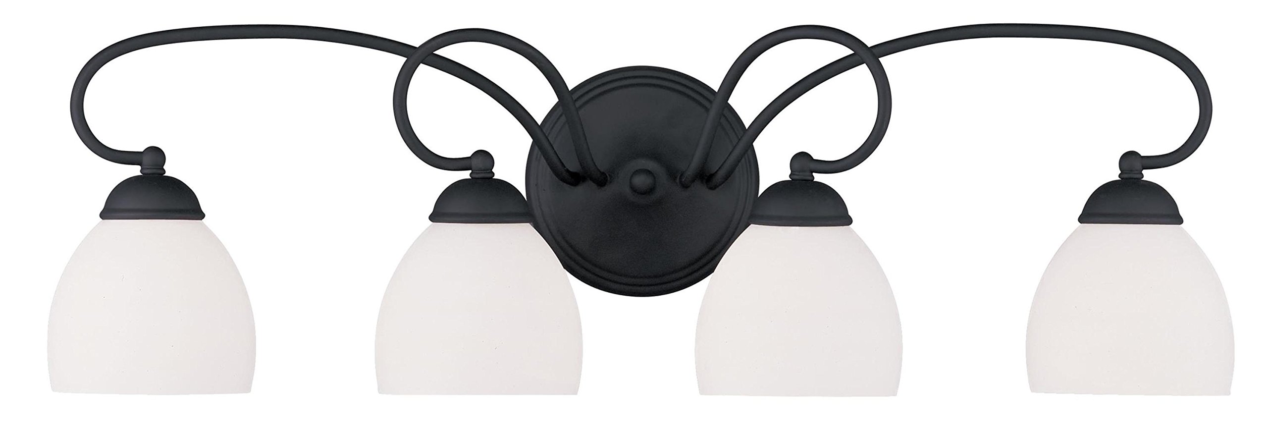 Livex Lighting4754-04 Brookside 4-Light Bath Light, Black