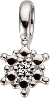 Damen-Anhänger aus 14 Karat 585 Weißgold mit Diamant