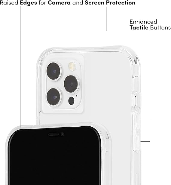 Case-Mate - Tough - Case for iPhone 12 Pro Max (5G) - 10 ft Drop Protection - 6.7 Inch - Clear