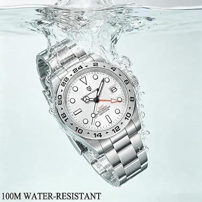 Pagani Design Watches for Men Automatic Mechanical GMT Watch 40mm Sapphire Glass 316L Stainless Steel Waterproof Diver Business Men's Wrist Watches